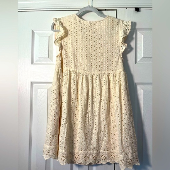 Entro Cream Eyelet Dress Size Small EUC - Picture 5 of 7